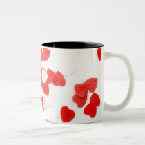 Taza de los corazones del el día de San Valentín tazas
