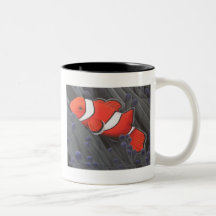 Taza de los pescados del payaso
