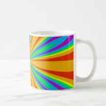 Taza de los pétalos del arco iris