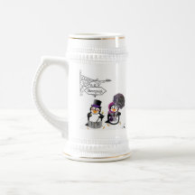 Taza de los pingüinos de Steampunk