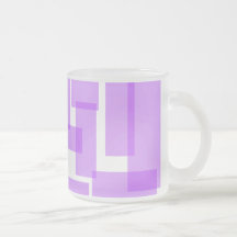 Taza de los rectángulos - púrpura