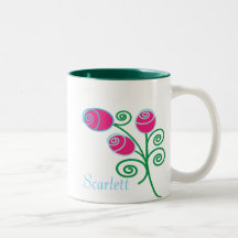 Taza de los rosas del folclore