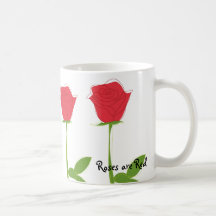 Taza de los rosas rojos