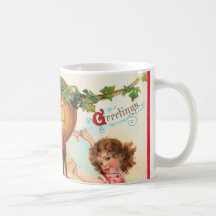 Taza de los saludos de Halloween del vintage
