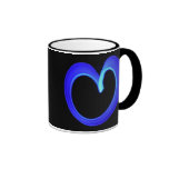 taza de neón del corazón