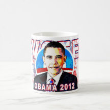 Taza de OBAMA 2012 del voto de OBAMA