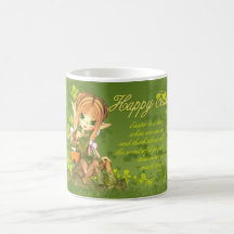 Taza de Pascua - Centaur lindo con la cesta de Pas