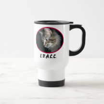 Taza de pelo largo del viaje del Tabby EVACC
