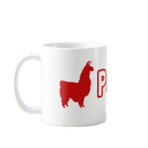 Taza de Perú de la llama