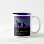 Taza de Siluet de los unicornios