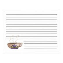 Taza de tarjeta de la receta del café postales