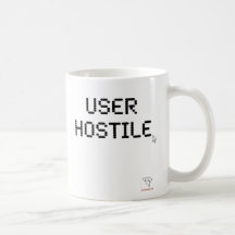 Taza de uso difícil