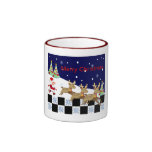 Taza decorativa del navidad del dibujo animado