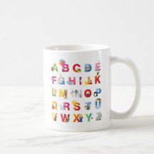 taza del alfabeto