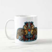 Taza del amor del pájaro