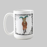 Taza del arte del Aoudad del vintage tazas