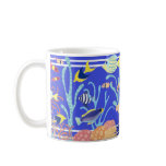 Taza del arte: Pescados de Cornualles. Acuario azu tazas