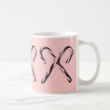 Taza del arte pop de los bastones de caramelo