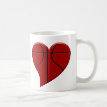 Taza del baloncesto del corazón