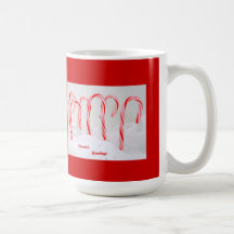 Taza del bastón de caramelo
