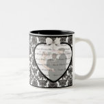 Taza del boda de la elegancia del damasco