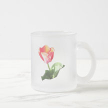 Taza del brote del tulipán