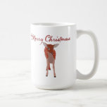Taza del cervatillo de las Felices Navidad tazas