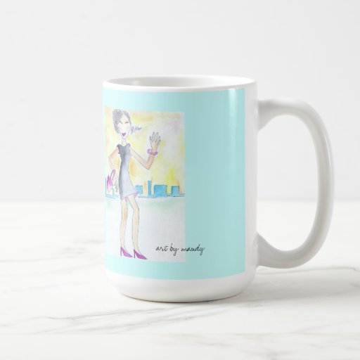 taza del chica de la ciudad