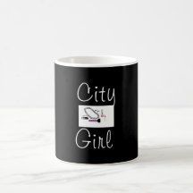 Taza del chica de la ciudad