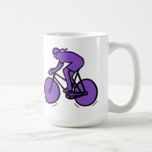 Taza del ciclista del chica