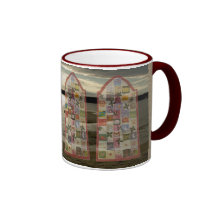 Taza del collage de la foto de las técnicas mixtas