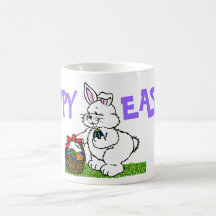 Taza del conejito de pascua