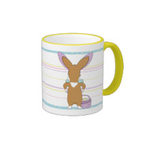 Taza del Corgi de Pascua (2 echados a un lado)