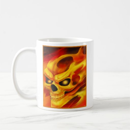 Taza del cráneo del fuego
