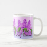 Taza del día de madre de las lilas