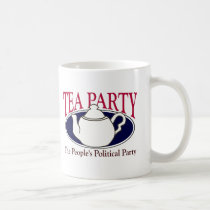 Taza del día del impuesto de la fiesta del té tazas