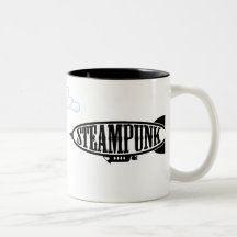 Taza del dirigible de Steampunk