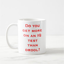 Taza del Drool del índice de inteligencia