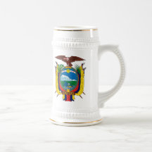 Taza del escudo de armas de Ecuador