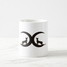 Taza del espejo de Mooncat con la frontera
