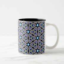 Taza del estampado de plores de la ciencia ficción