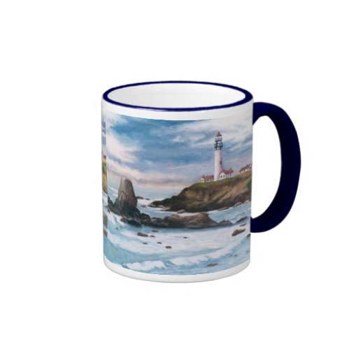 Taza del faro del punto de la paloma