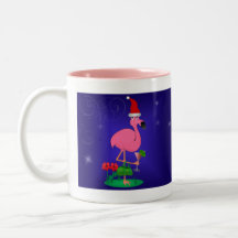 Taza del flamenco del navidad