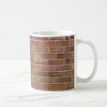 taza del fondo de la pared de ladrillo