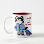 Taza del gatito de la diversión de los pijamas del