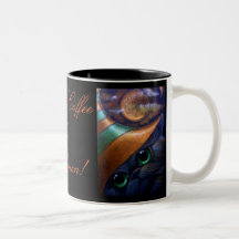 Taza del GORRA de la BRUJA del CAT NEGRO