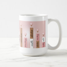 Taza del gráfico de barra del cono de helado