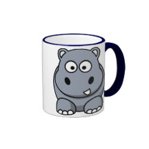 Taza del hipopótamo del dibujo animado