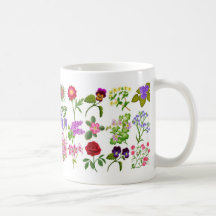 Taza del jardín de flores