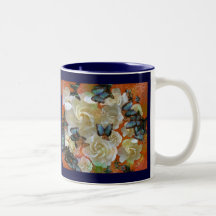 Taza del jardín de la mariposa